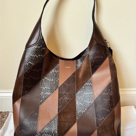 Coach Brooklyn 39 in Patchwork with snakeskin - Picture 3 of 9